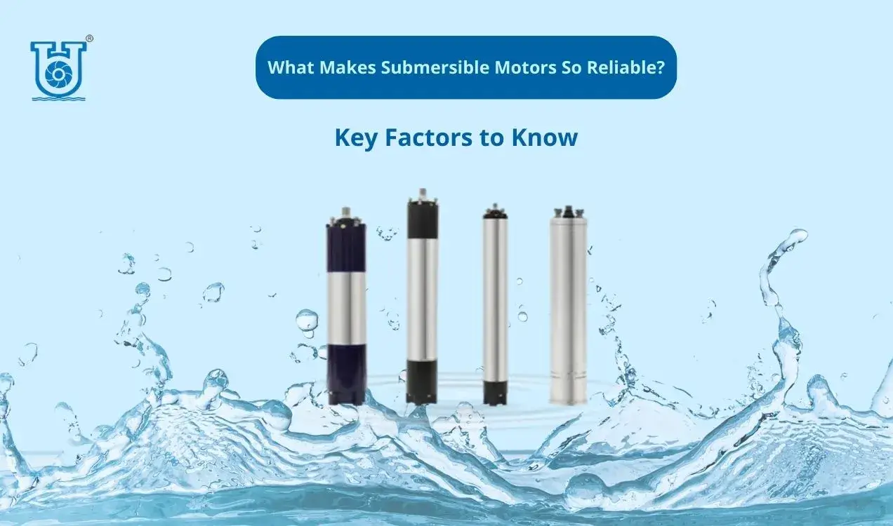 Durable submersible motor for borewell pumping