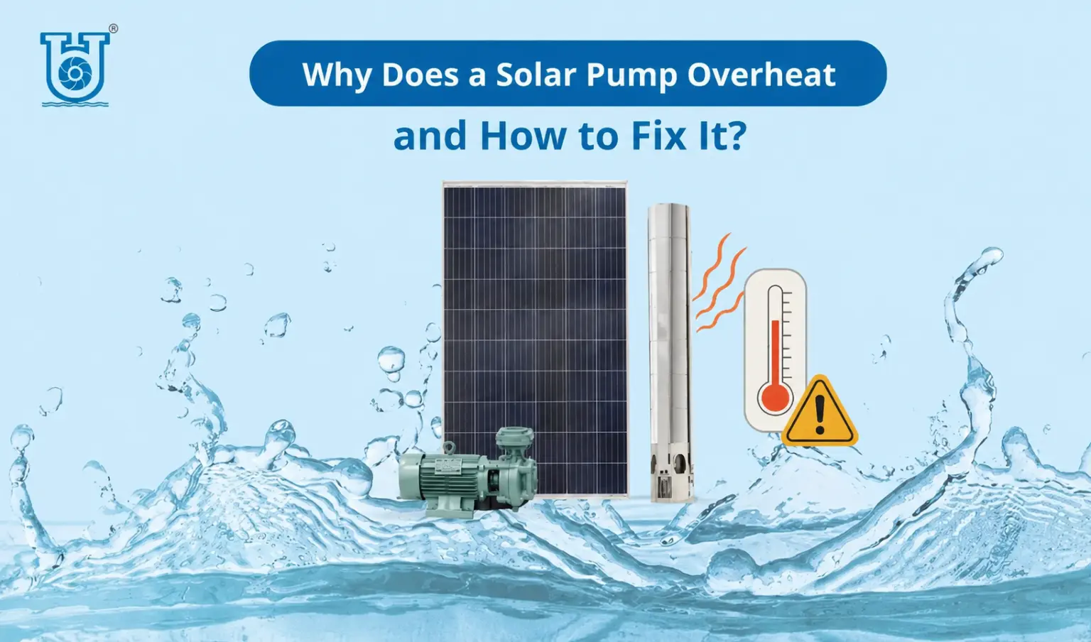 Solar water pump overheating issue
