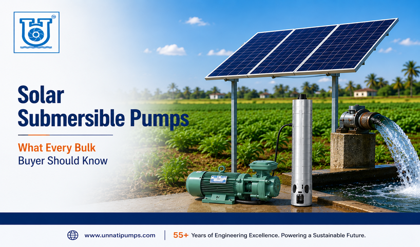 Solar submersible pumps for bulk buyers and agricultural irrigation