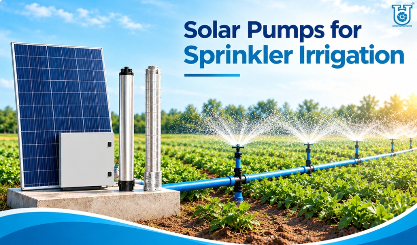 Solar pump system for sprinkler irrigation